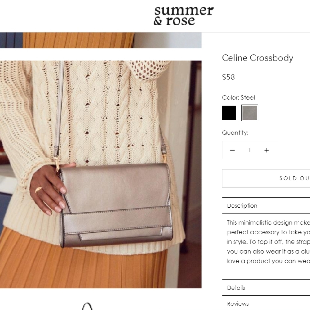 Summer & Rose Crossbody bag